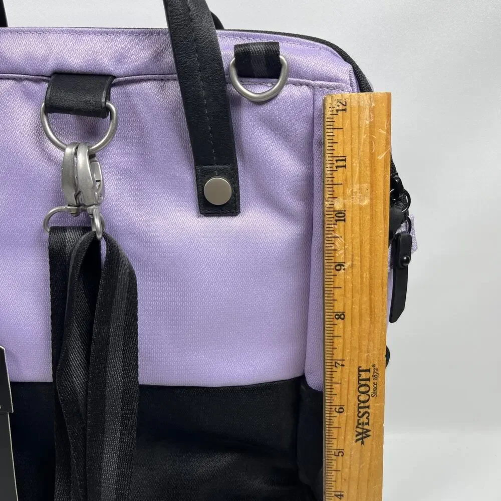 SHERPANI Dispatch Backpack Convertible Crossbody Laptop Bag Purple NEW